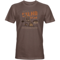 WHISKEY RIVER TEE MEN'S BROWN 2X